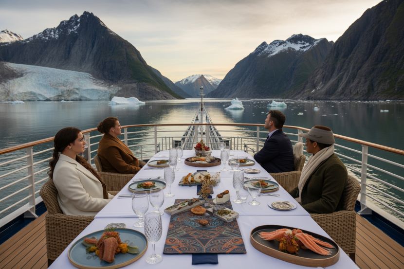 Seabourn’s Culinary Voyage: Luxury Dining Experiences Amidst Alaska’s Majestic Fjords