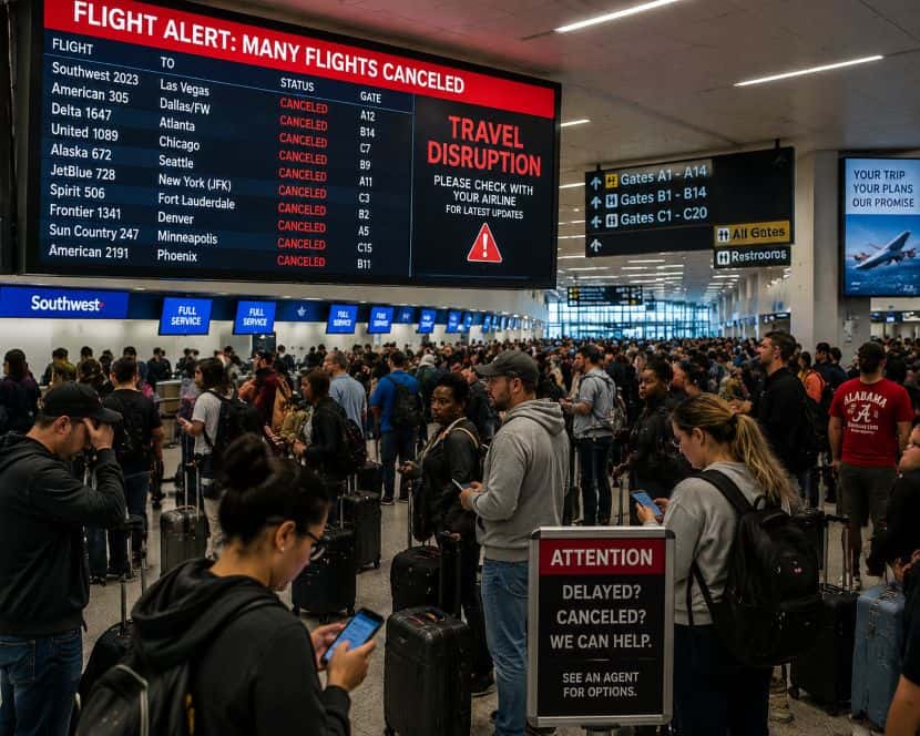 Albuquerque International Sunport Faces Disruption as Flight Cancellations Rise