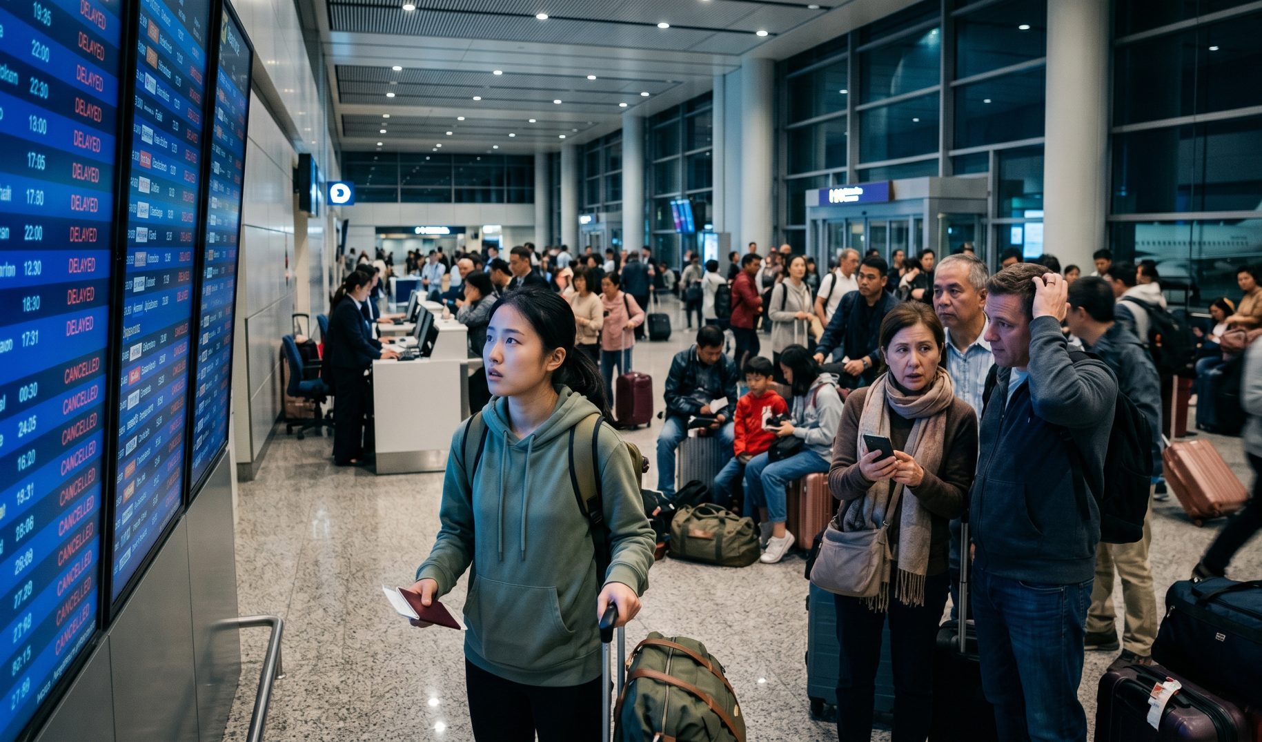 Widespread Flight Disruptions Across Asia Affecting Key Carriers