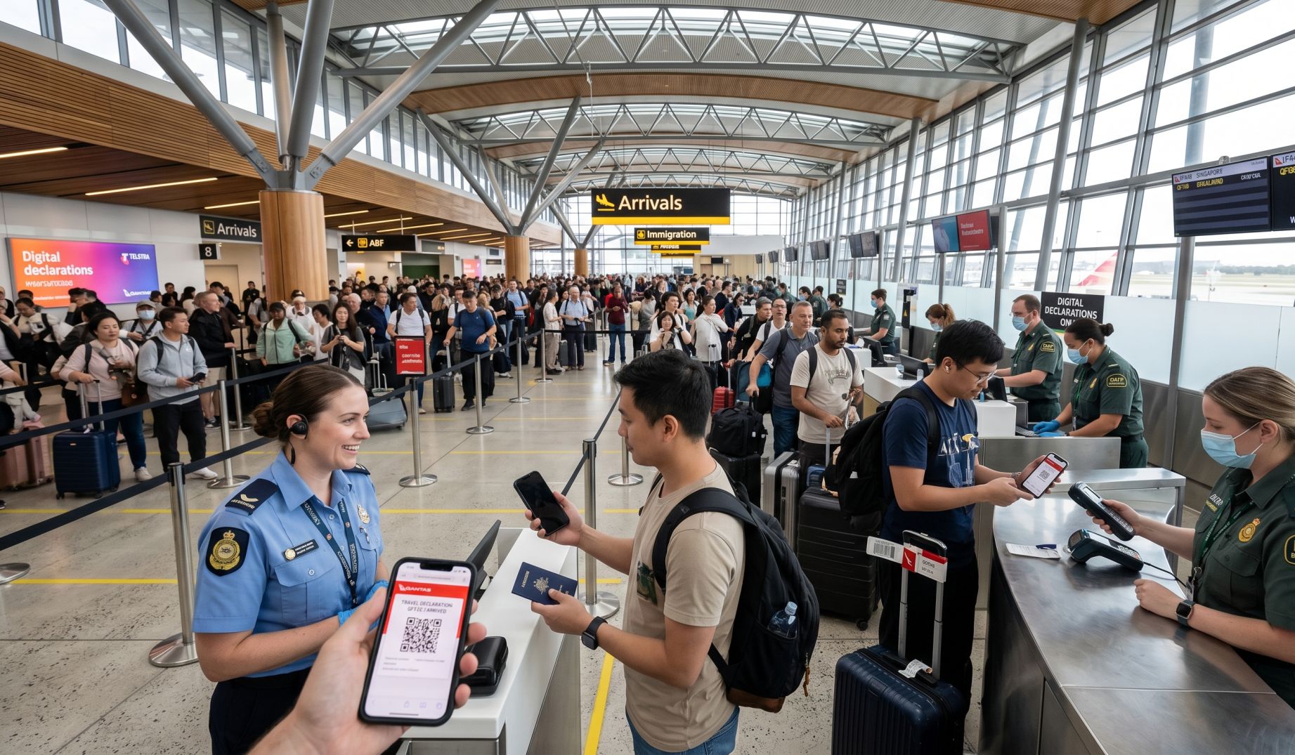 Qantas Revolutionizes International Arrivals at Melbourne Airport with Digital Passenger Card