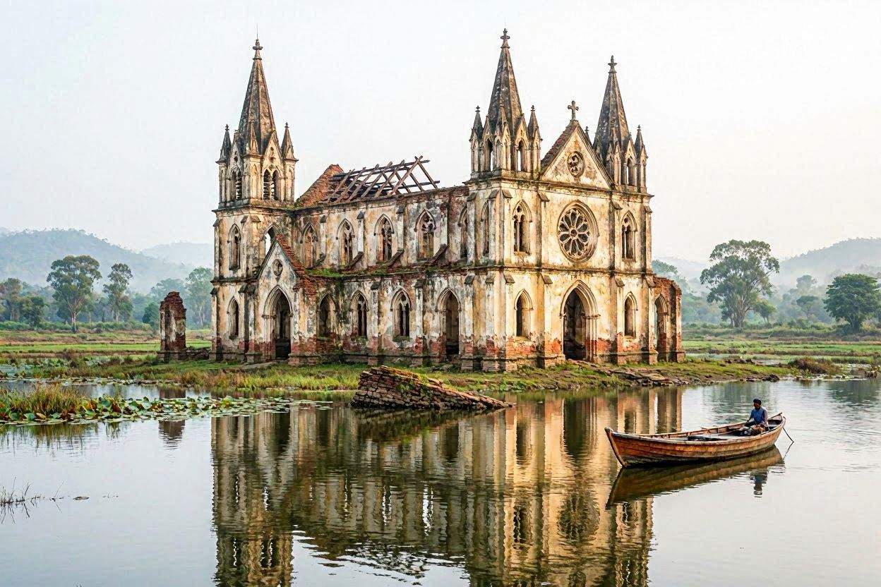 India’s Hidden Gem: The Enigmatic Floating Church of Shettihalli