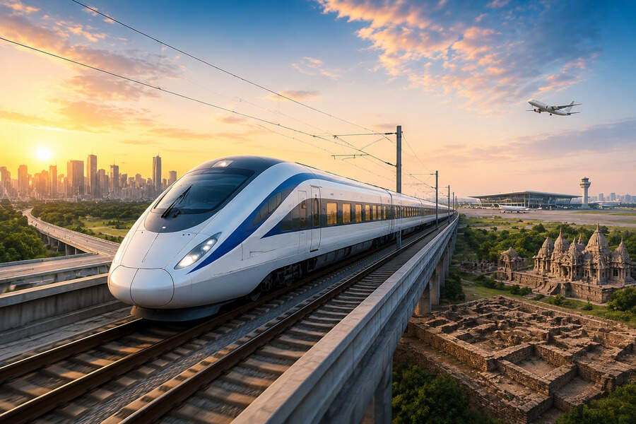 Transforming Travel in Gujarat: India’s First Indigenous Semi High-Speed Rail from Ahmedabad to Dholera