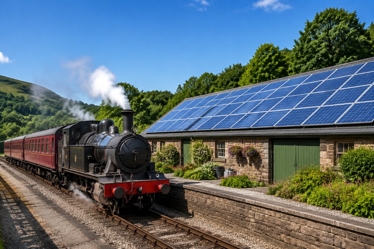 UK Heritage Steam Railway Embraces Solar Power for Sustainability and Economic Growth