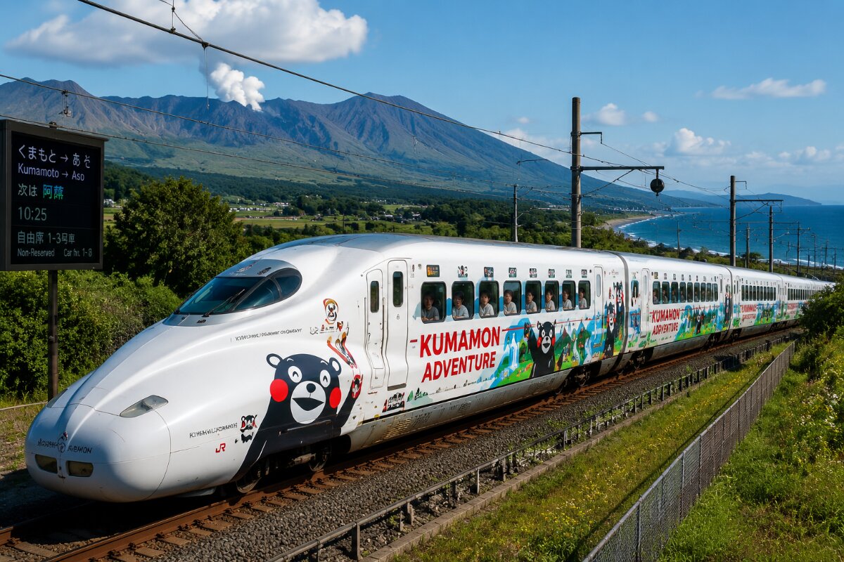 Embark on a Kumamon Adventure: JR Kyushu's Themed Trains Enhance Scenic Rail Travel in Kumamoto