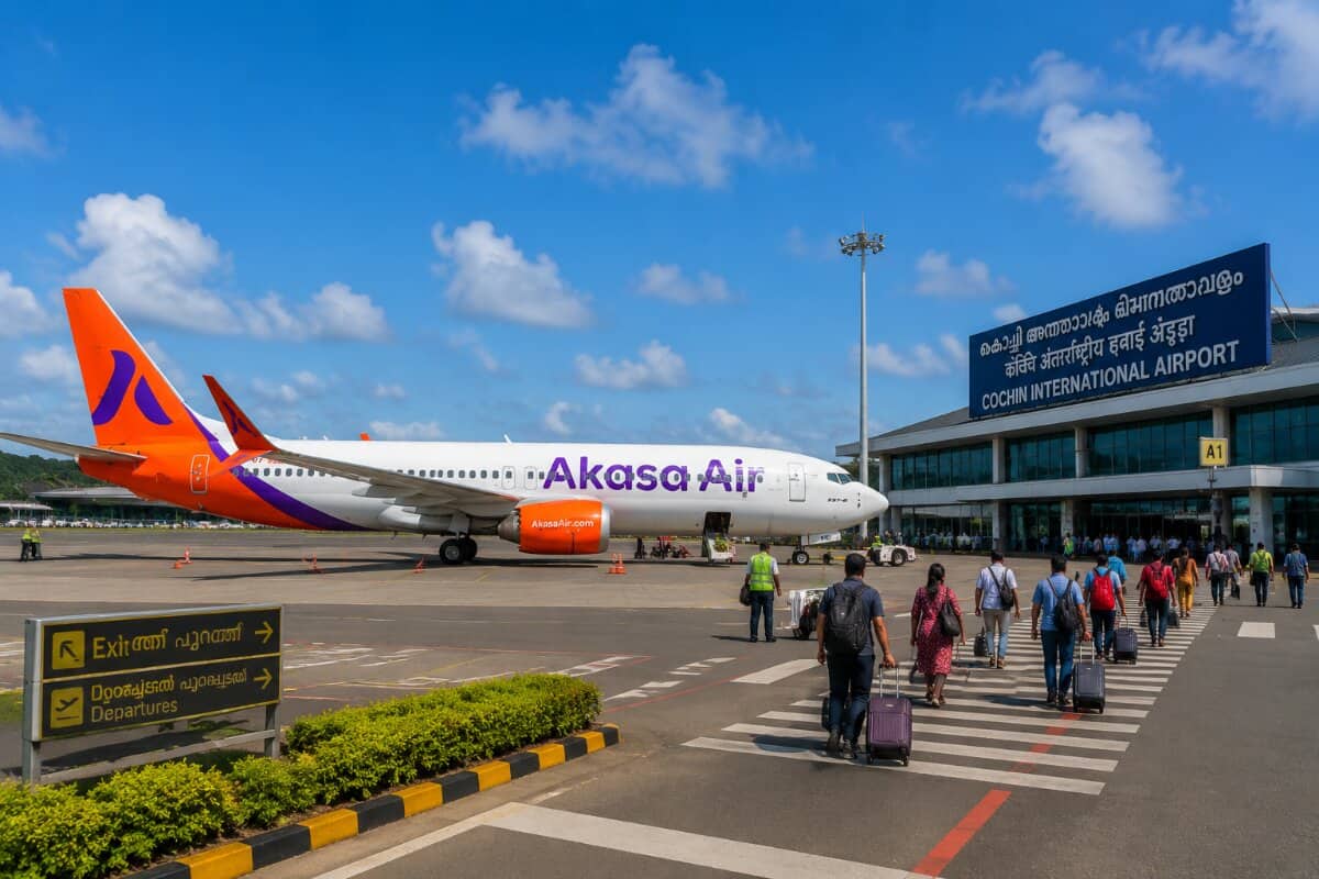 Akasa Air Enhances Southern Travel with Resumed Kochi to Bengaluru Flights