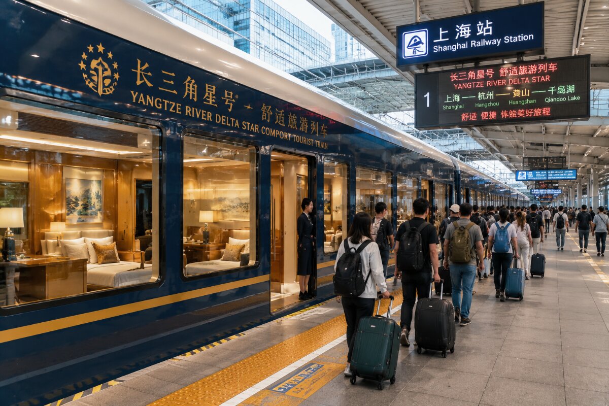 Experience the Yangtze River Delta Star Train: Luxury Rail Travel from Shanghai