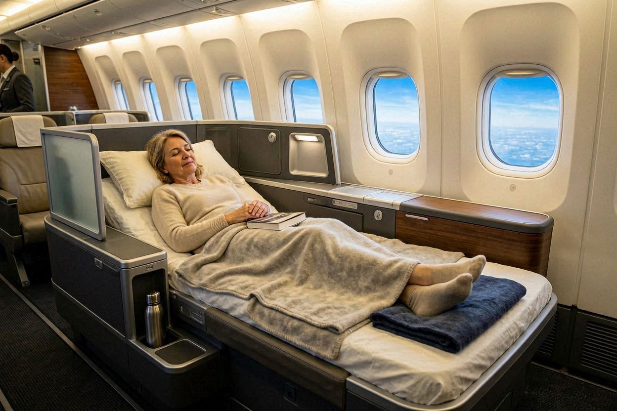 Top 5 Airlines for Ultimate Business Class Comfort: Discover the Longest Sleeping Surfaces
