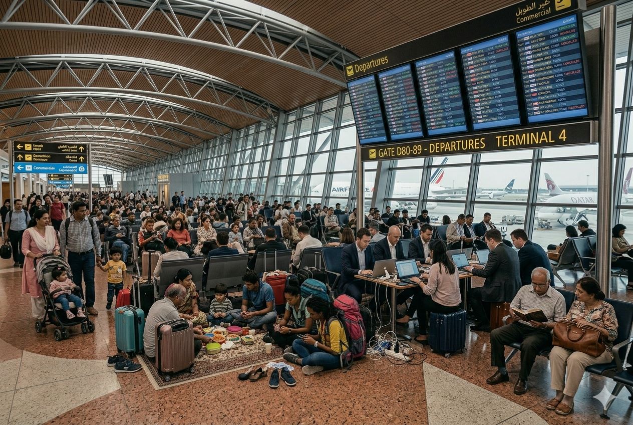 Travel Disruptions from Oman to the UAE: Flight Cancellations Impact Dubai and Sharjah Routes