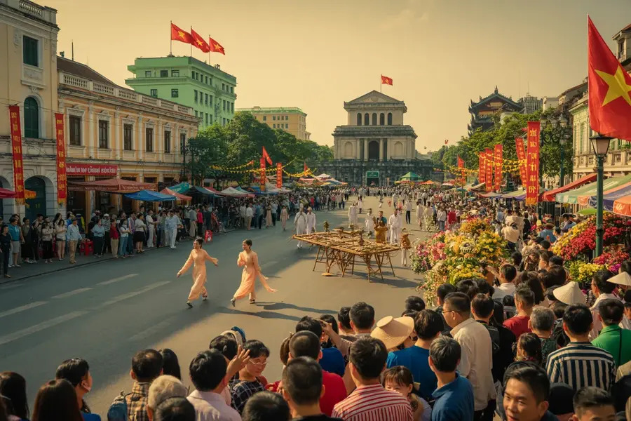 Vietnam Celebrates Reunification Day in Ha Noi: A Celebration of Culture and International Solidarity