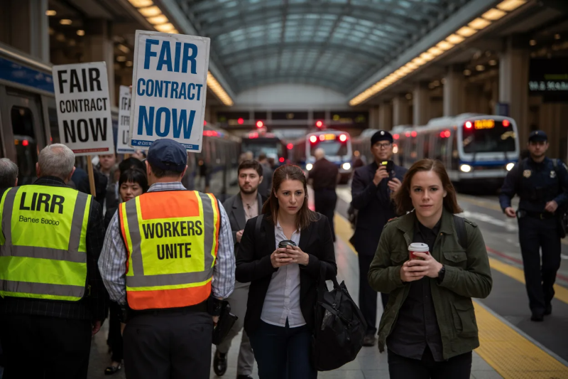 Long Island Rail Road Faces Unprecedented Shutdown Amid Worker Strike