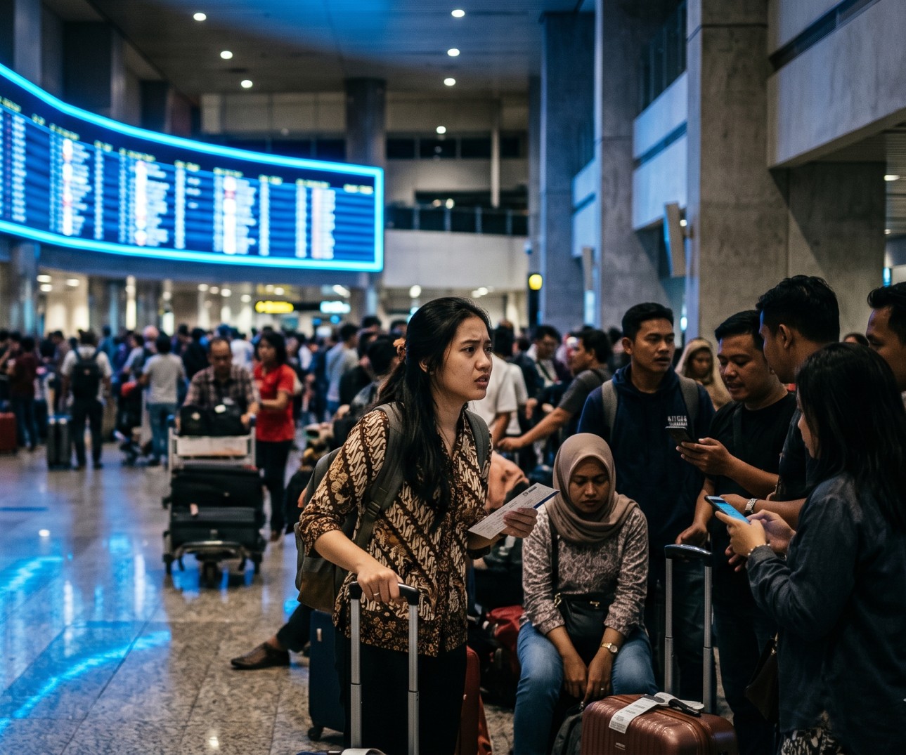 Travel Woes in Indonesia: Hundreds of Flights Delayed or Cancelled at Soekarno-Hatta International Airport