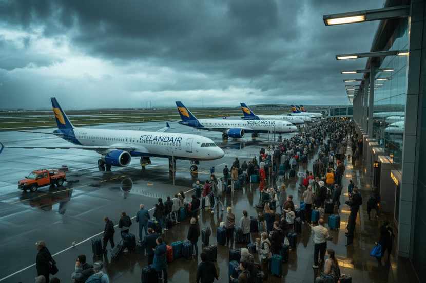 Travel Disruptions at Keflavik International Airport: Icelandair Cancels Flights and Causes Major Delays