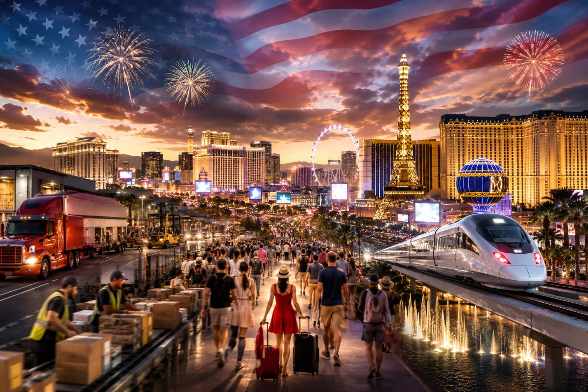 Experience the America250 Celebration: Los Angeles Leads Key Drive Markets for Las Vegas Fireworks Show
