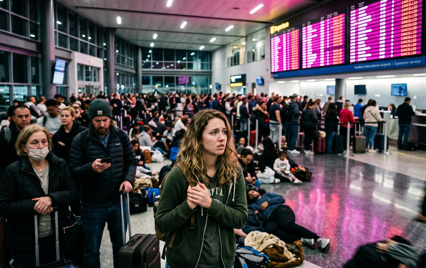Travel Disruptions Hit Newark Liberty International Airport: Hundreds of Passengers Affected
