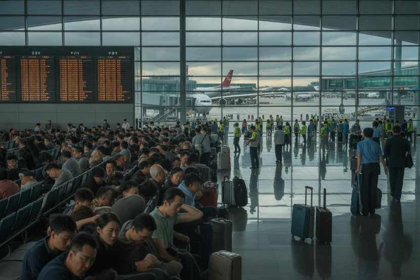 Travel Chaos Erupts at Shanghai Pudong International Airport: 17 Flights Canceled and 104 Delays