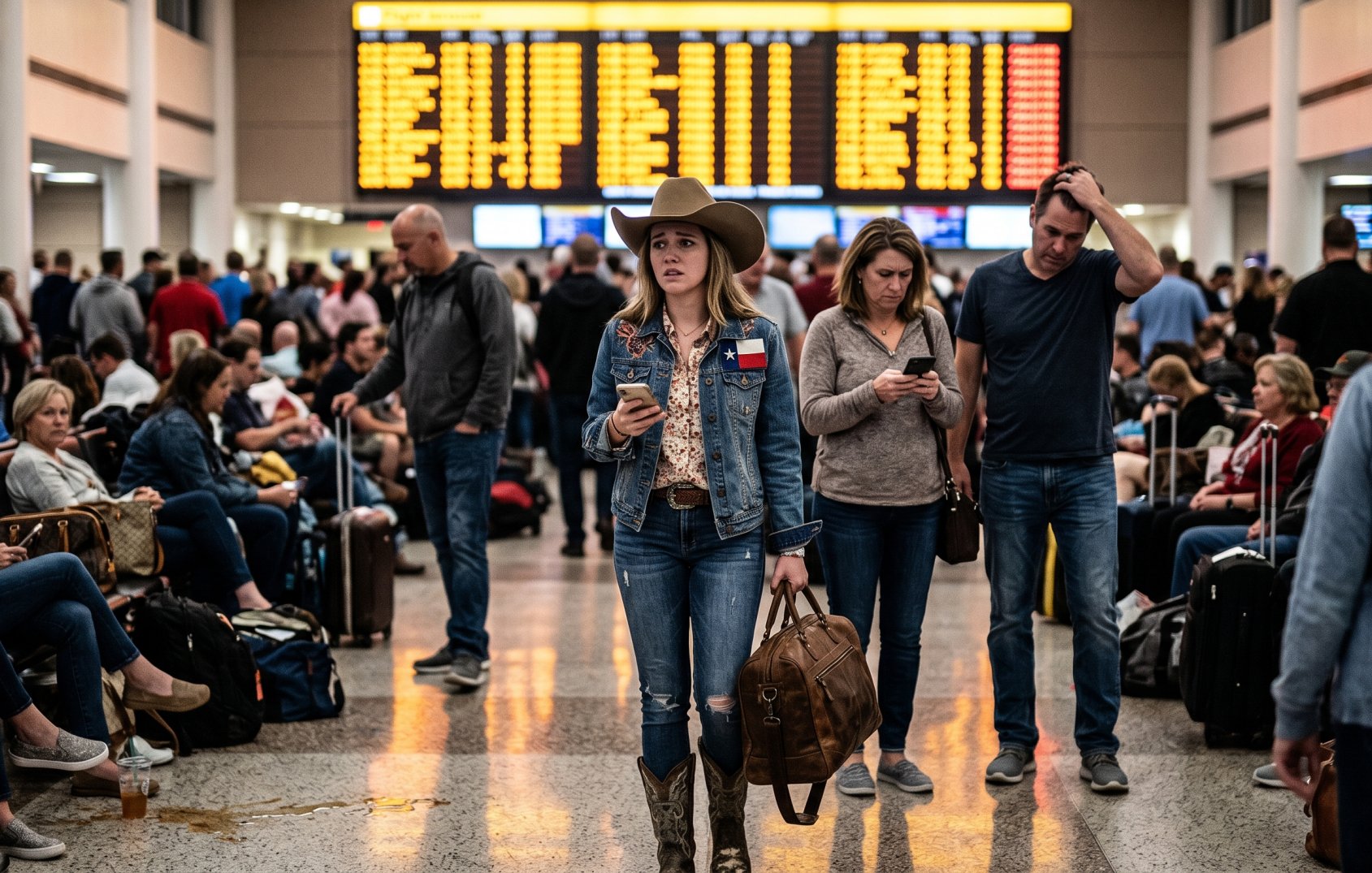 Travel Chaos in Texas: Severe Storms Disrupt Flights Across Major Airports