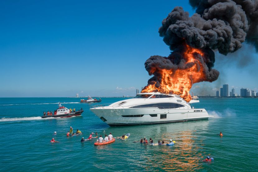 Emergency Response at Haulover Sandbar: Yacht Explosion Raises Safety Concerns for Florida Tourists