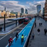 Rediscover London: Aldgate to Blackfriars Cycleway Featuring Scenic Floating Bus Stops