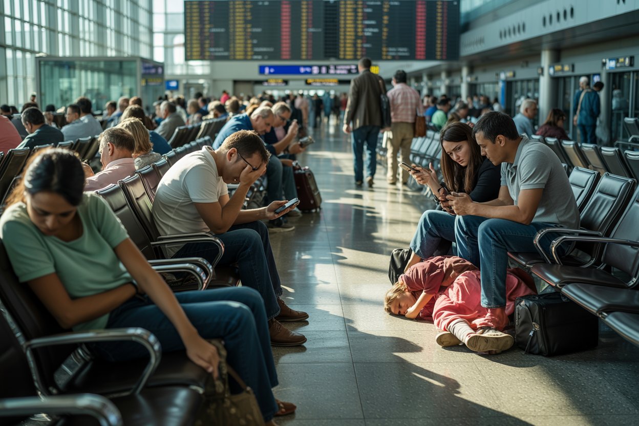 Travelers Encounter Delays at Cleveland Hopkins International Airport as Flights Grounded