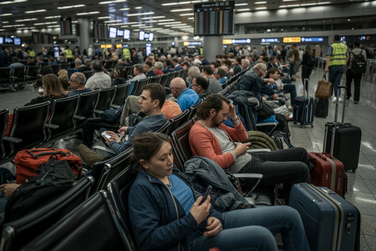 Disruption at European Airports: Flight Cancellations and Delays Cause Turbulence for Travelers