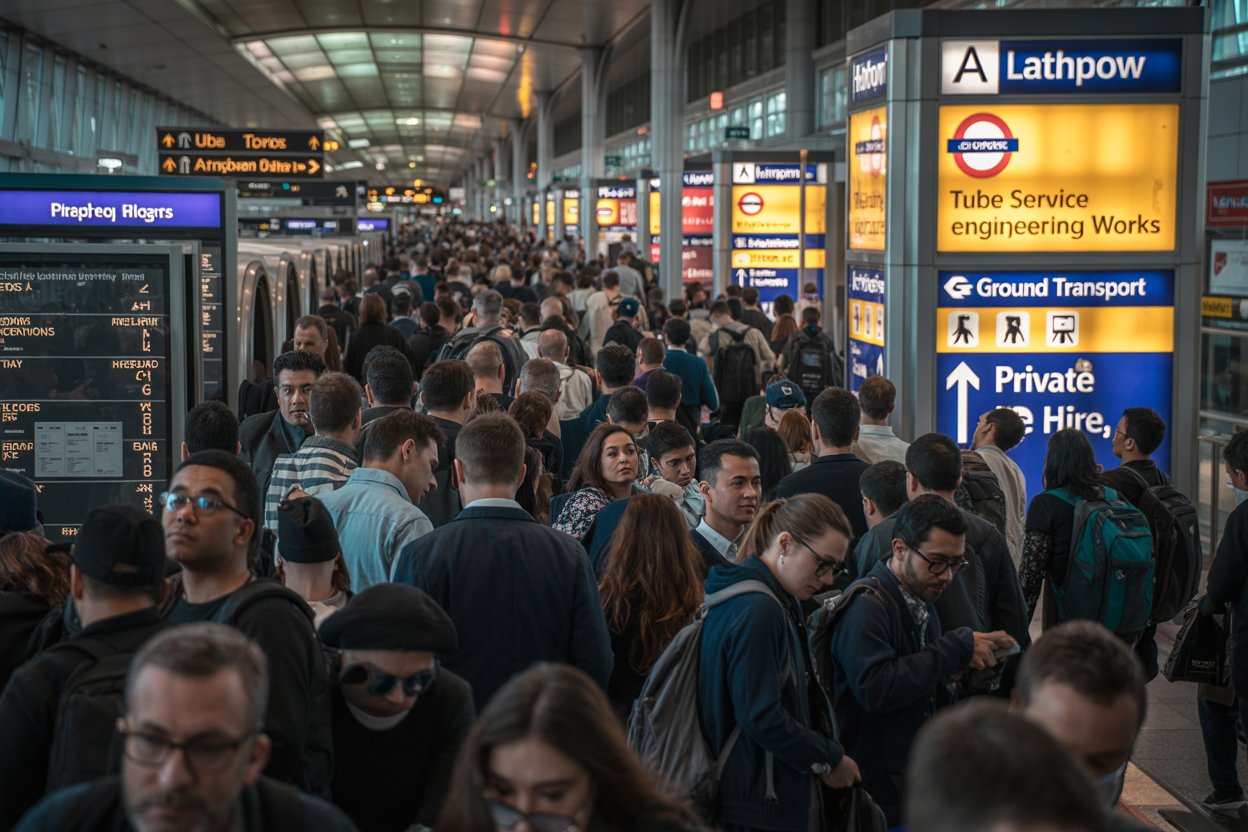 Heathrow Airport Train Services Halted: Travelers Urged to Find Alternatives