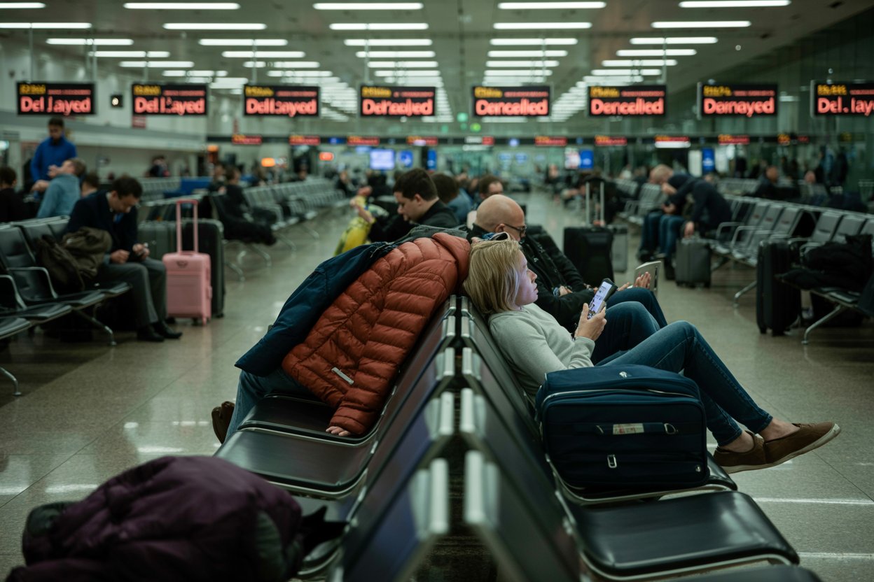 Travel Disruptions at Madrid and Palma Airports: 322 Flights Delayed and 8 Canceled