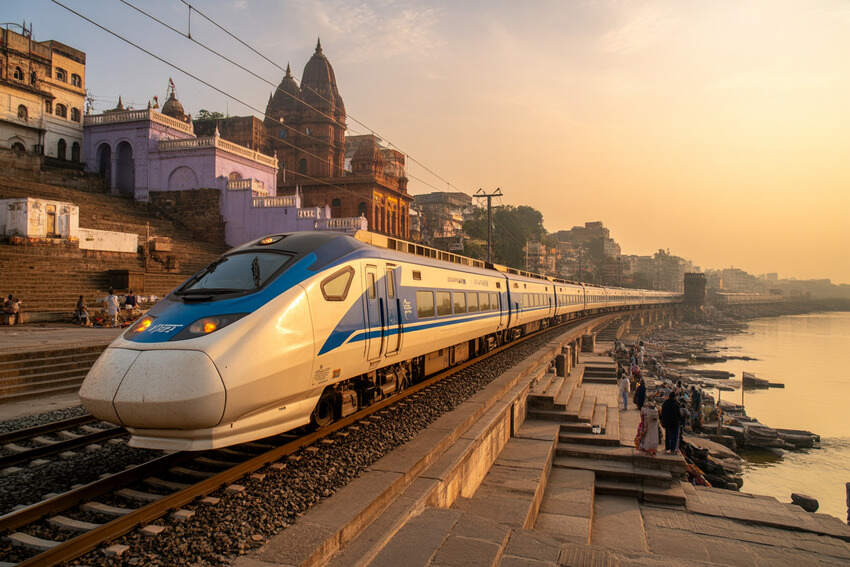 Varanasi Joins India’s Premier Destinations Linked by Vande Bharat Express: A New Era of Travel