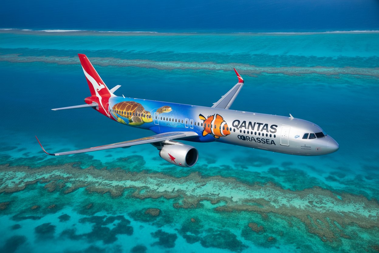 Qantas Introduces the Magnificent ‘Great Barrier Reef’ Livery on Latest Airbus A321XLR: An Aerial Marvel