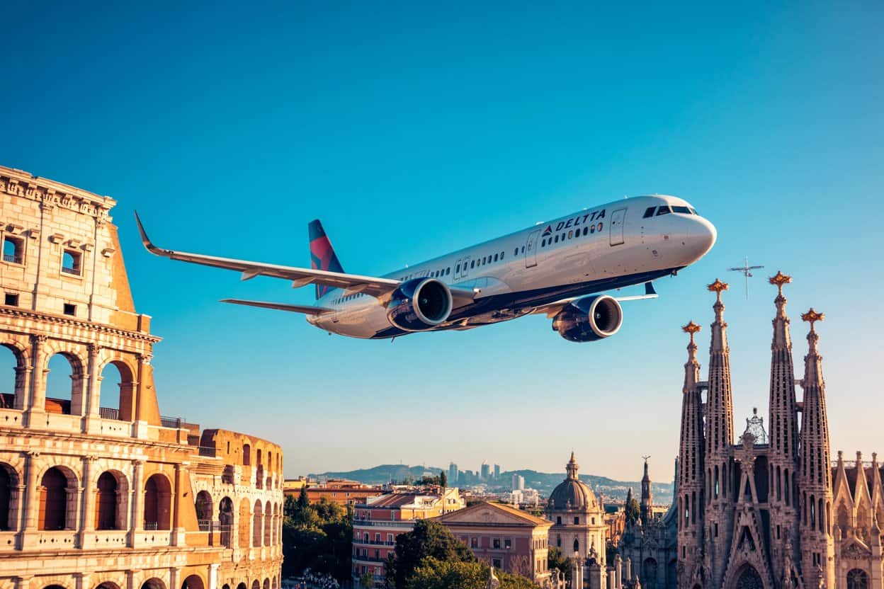 Delta Air Lines Introduces Non-Stop Flights from Seattle to Rome and Barcelona