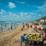 Karaikal Beach Welcomes Tourists as Clear Skies Boost Local Tourism