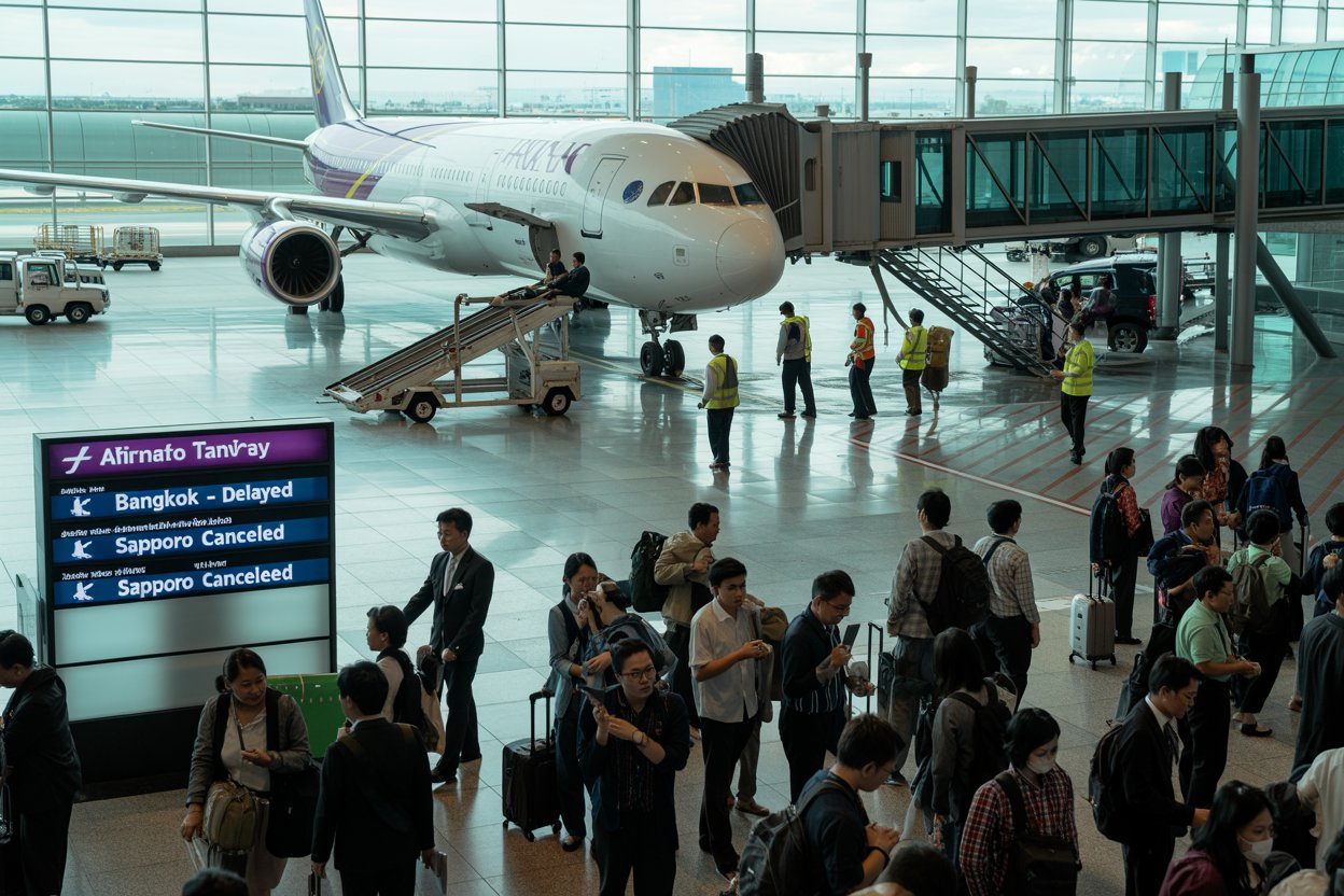 Thai Airways Adjusts June Flight Schedule: Impacts on Popular Routes Including Sapporo