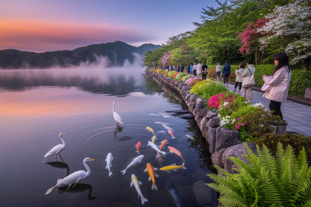 Discover the Enchantment of Lake Kinrin: Kyushu’s Gem of Hot Springs & Misty Views