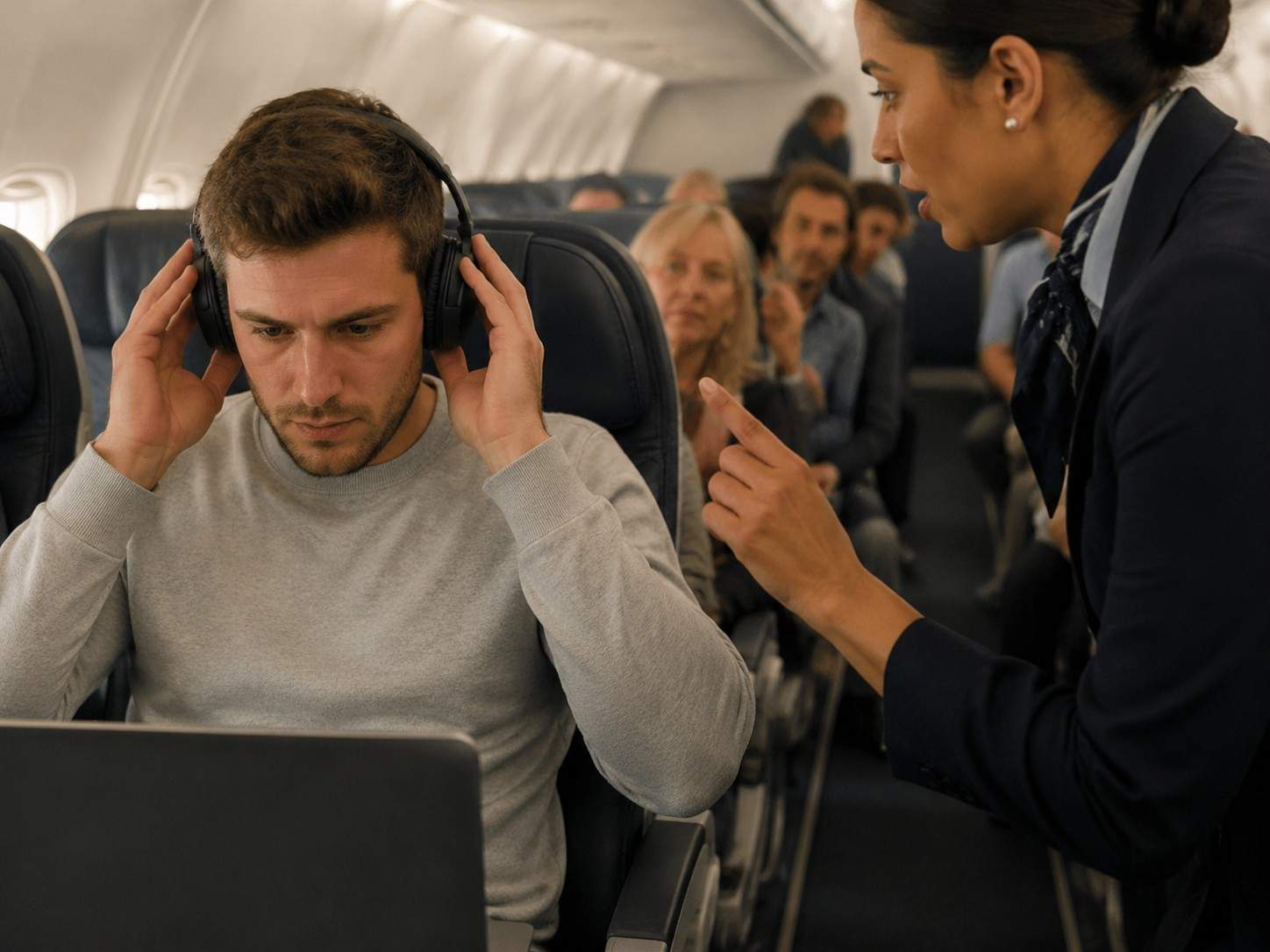 Travel Chaos Unfolds as United Airlines Enforces Headphone Rule on Florida Flights