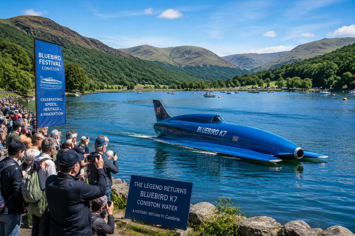 Prepare for the Historic Return of the Bluebird K7 to Coniston Water at the 2026 Festival