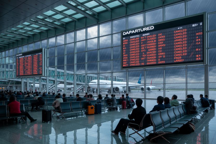 Travel Disruptions Across China’s Major Air Corridors: Over 400 Flights Delayed