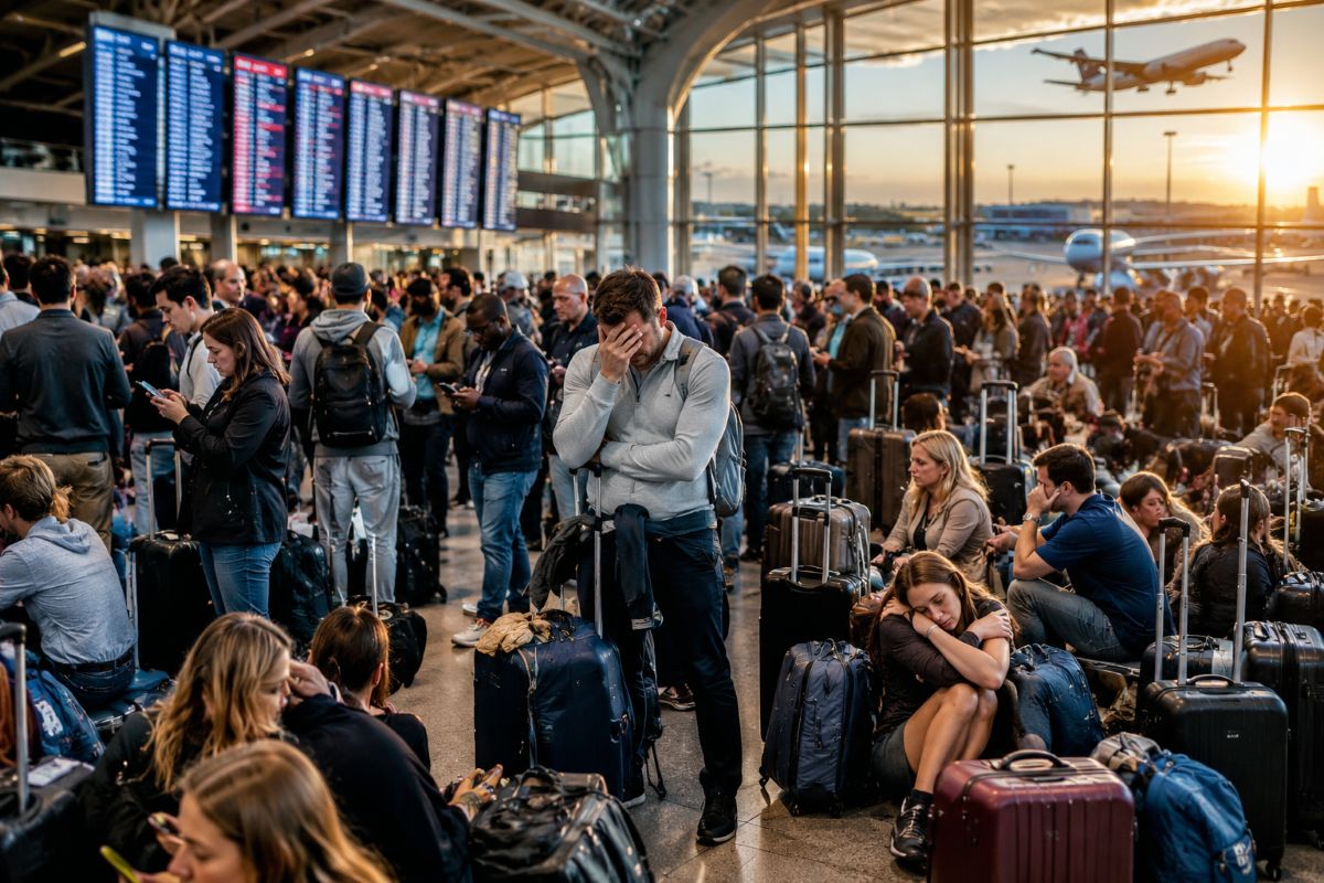 Travelers Grapple with Flight Disruptions as US Airports See Over 200 Delays