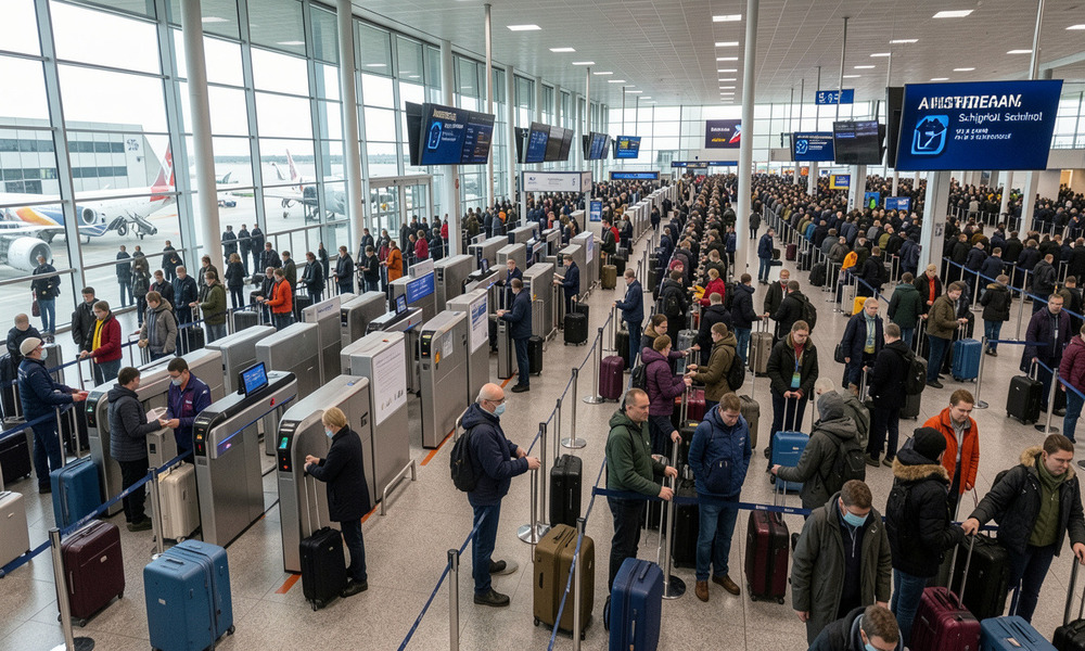 Chaos at Amsterdam Schiphol Airport: New Security Measures Lead to Travel Disruption