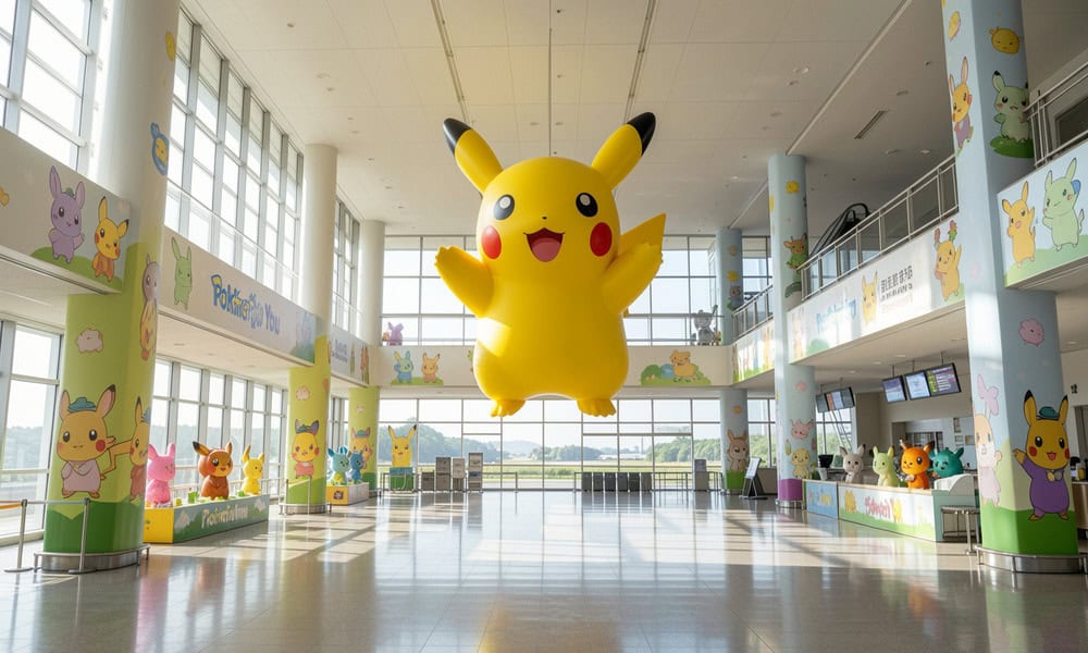 Explore the Magic of the World’s First Pokémon-Themed Airport in Japan