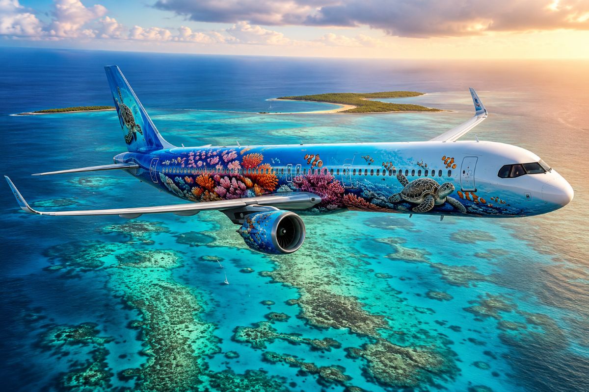 Qantas Launches Great Barrier Reef-Themed Airbus A321XLR to Connect Queensland with Global Destinations