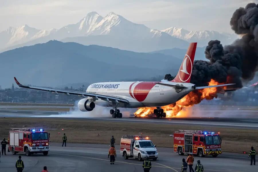 Turkish Airlines Emergency Landing Grounds Nepal’s Tribhuvan Airport to a Halt: Travelers Advised to Plan Ahead