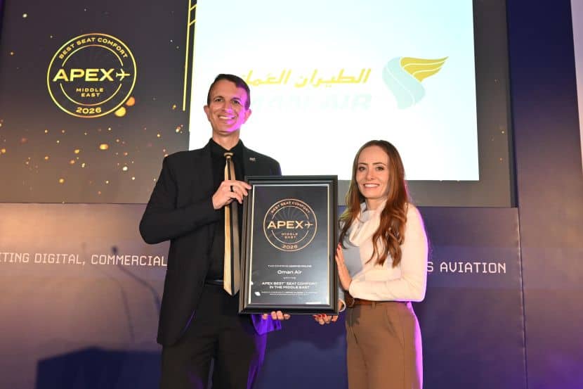 Oman Air Named Best for Seat Comfort in the Middle East at APEX Travel Awards 2026