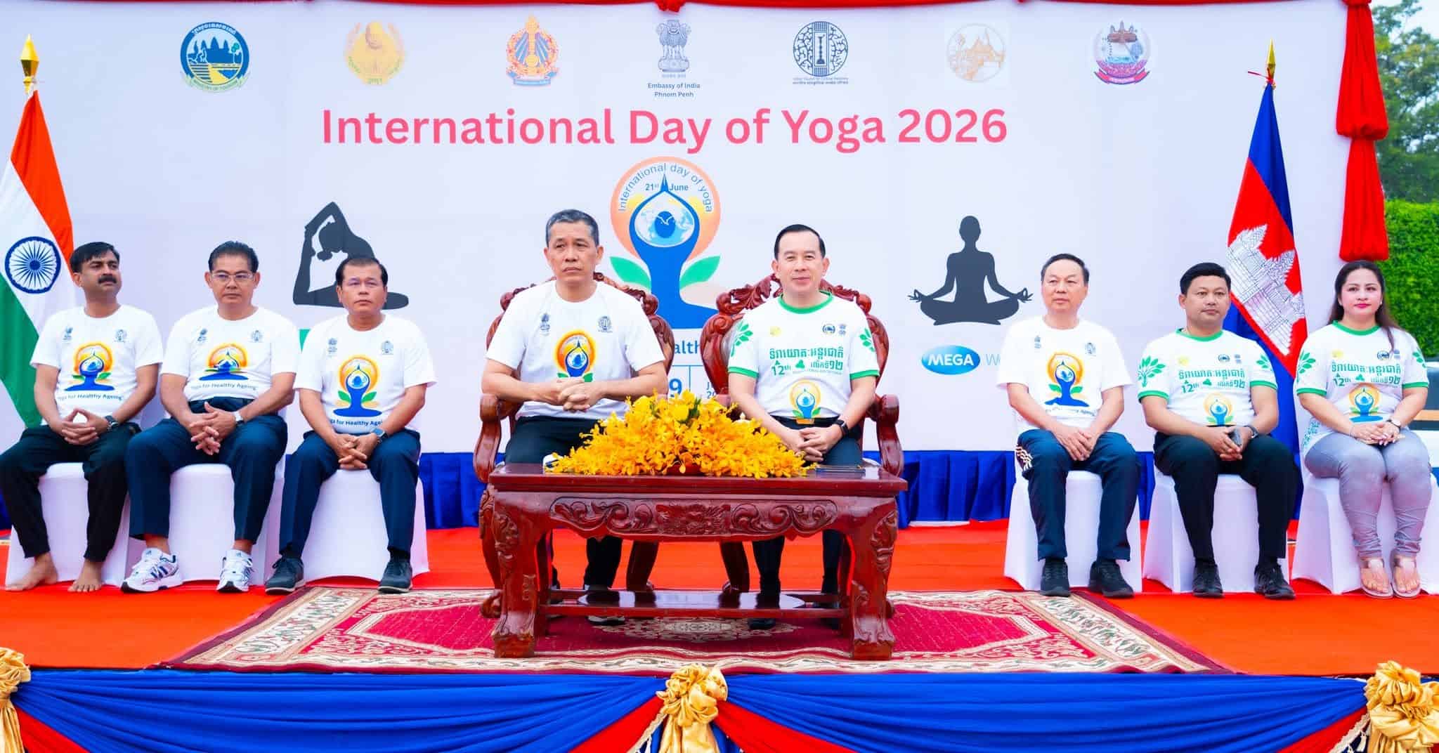 Cambodia and India Elevate Wellness Tourism Through International Day of Yoga in Siem Reap
