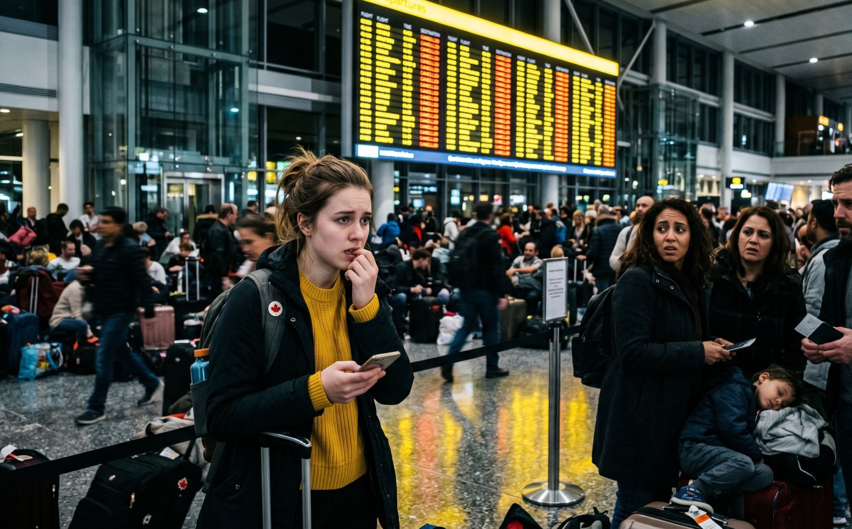 Flights Cancelled throughout Canada as Vancouver, Calgary, Montreal, Toronto and Goose Bay Delay 180 and Cancel 38 Flights, Disrupting Air Canada, Jazz Aviation, PAL Airlines, Air Borealis and several other Carriers, New Update