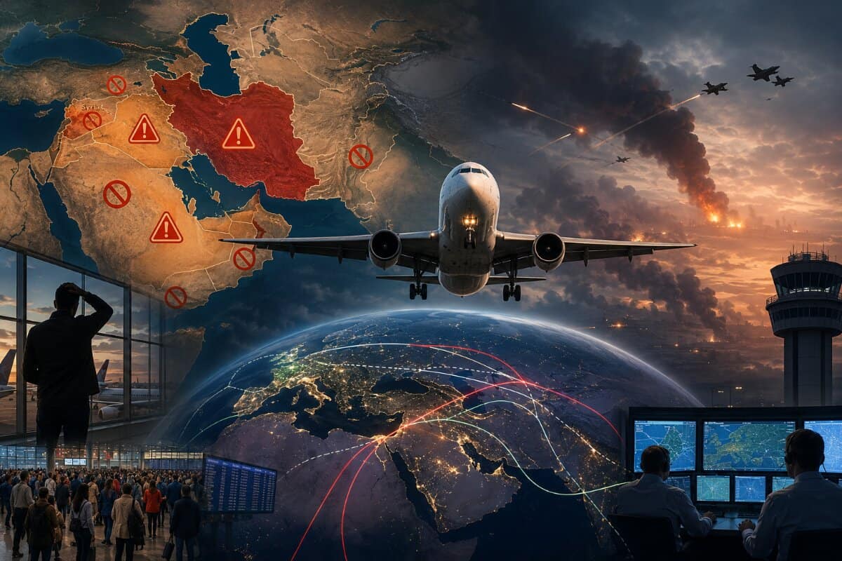 Iran Joins Iraq, Israel, Jordan, Lebanon, Bahrain, Kuwait, Oman, Qatar And More To Ignite Urgent Global Aviation Reroute Overhaul As Airlines Face Airspace, Fuel And Passenger Disruption Shock