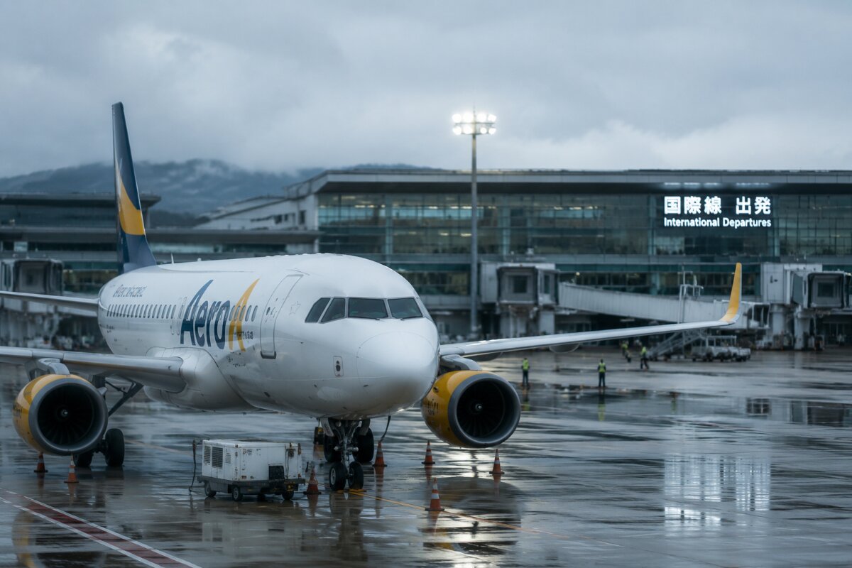 Aero K flight suspension extended until 29 August on Ibaraki–Cheongju route affecting Japan–South Korea connectivity