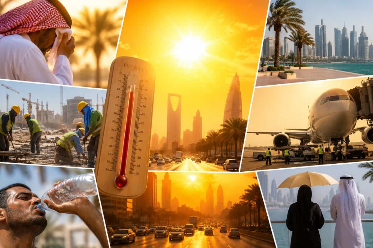 Saudi Arabia Joins Kuwait, Bahrain, Qatar, UAE, Oman and More as Gulf Heatwave Nears 50°C, Forcing Tourism Operators, Airlines, Airports and Outdoor Workforces Into Urgent Summer Safety Action