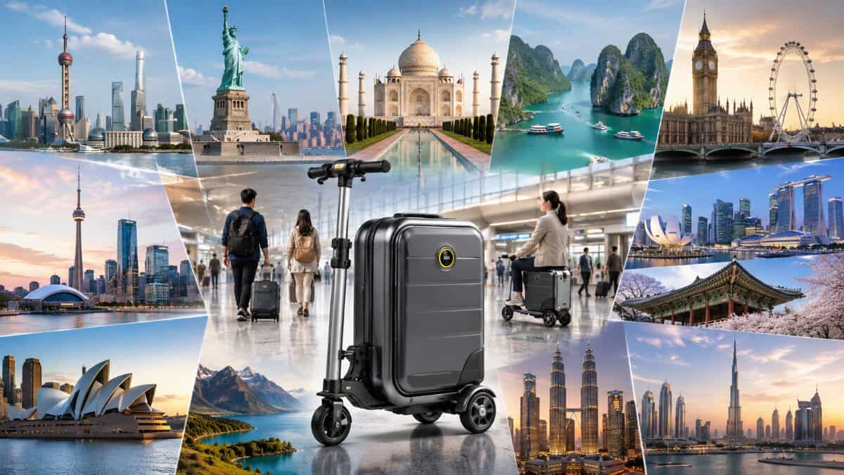 Belgium Unveils Smart Luggage Revolution: Airwheel SE3SXD Transforms Travel Experience