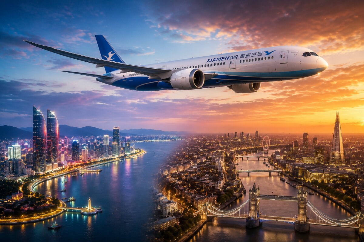 Xiamen Airlines Launches First Nonstop Xiamen–London Heathrow Flights from September 6