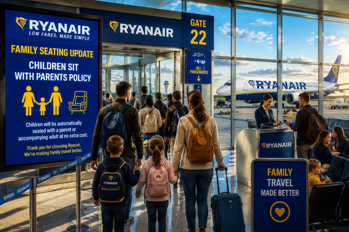 Ryanair Eliminates Mandatory Seating Fees for Families