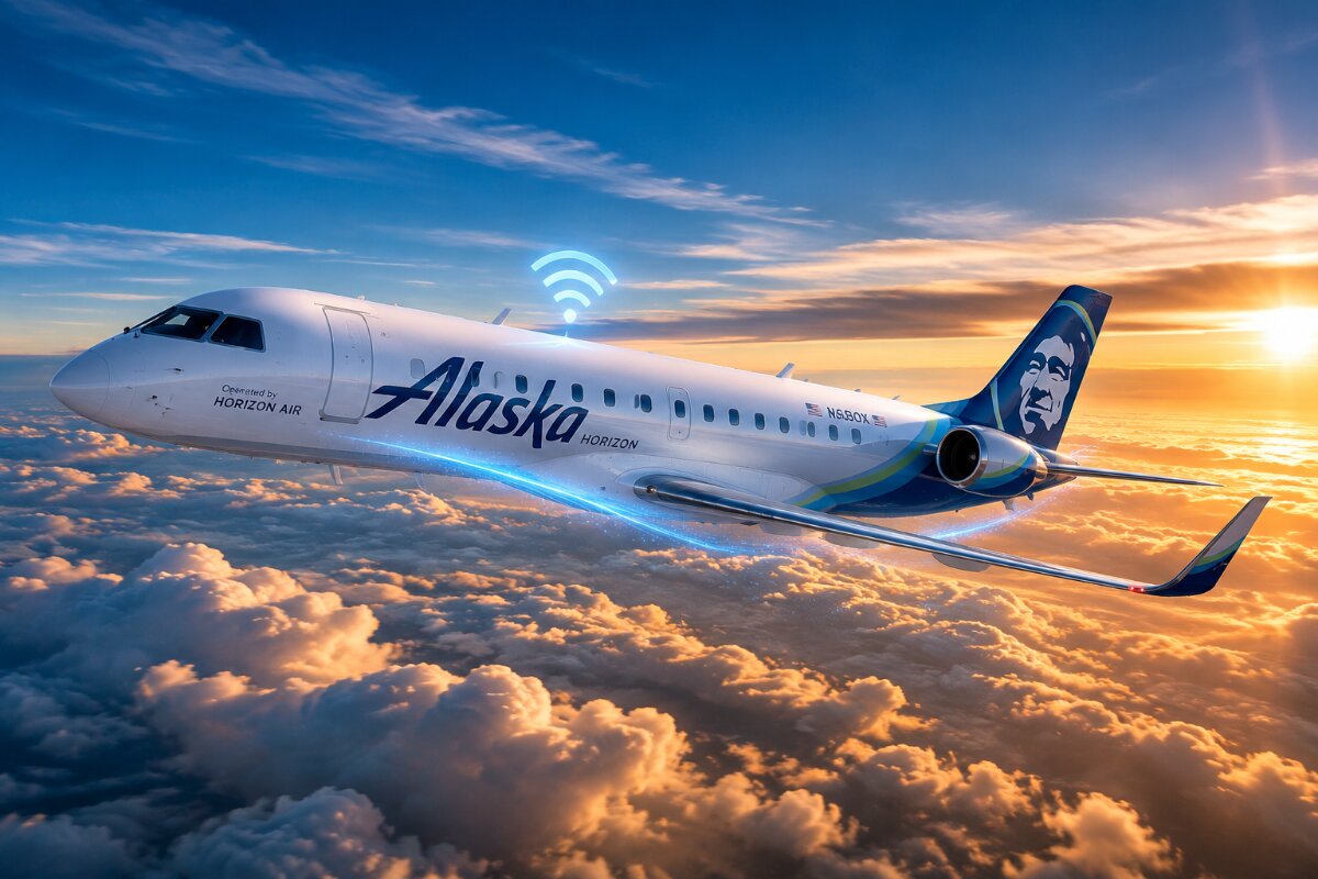 Alaska Airlines Elevates Regional Air Travel with Starlink WiFi